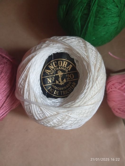 Tudo 25€.Linha para crochê, Âncora, Coração, Coroa,etc...