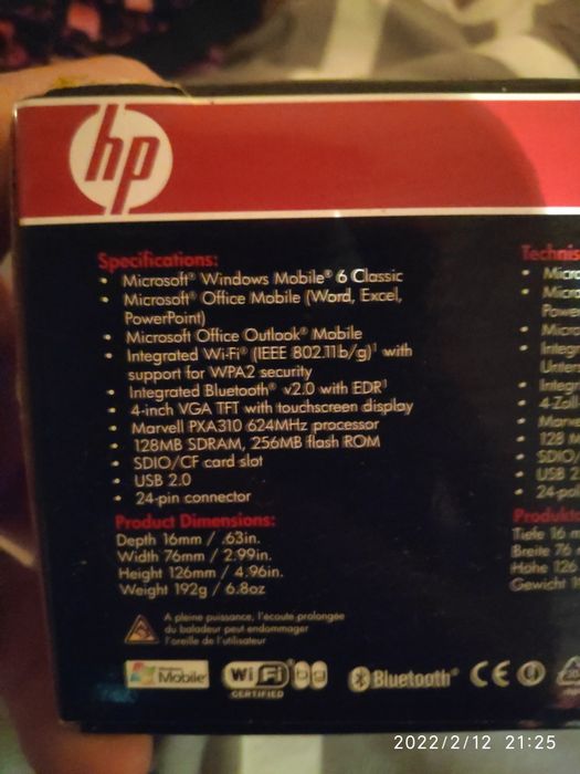 HP iPAQ 214 Enterprise Handheld PDA64343236213377121