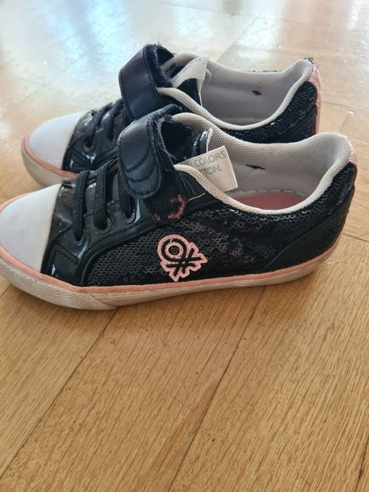 Trampki buty czarne benetton 30