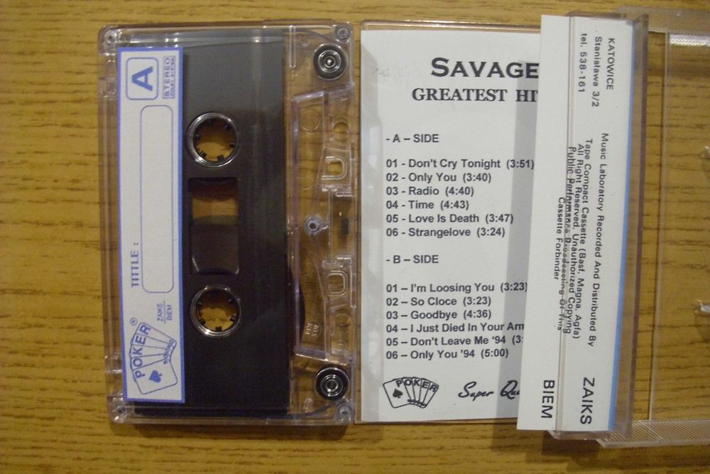 Savage - "Greatest Hits" kaseta w bardzo dobrym stanie