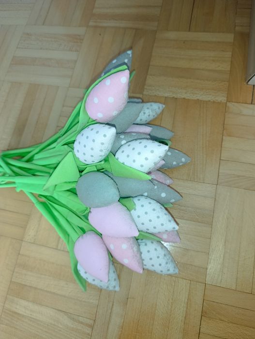 Tulipany z materiału
