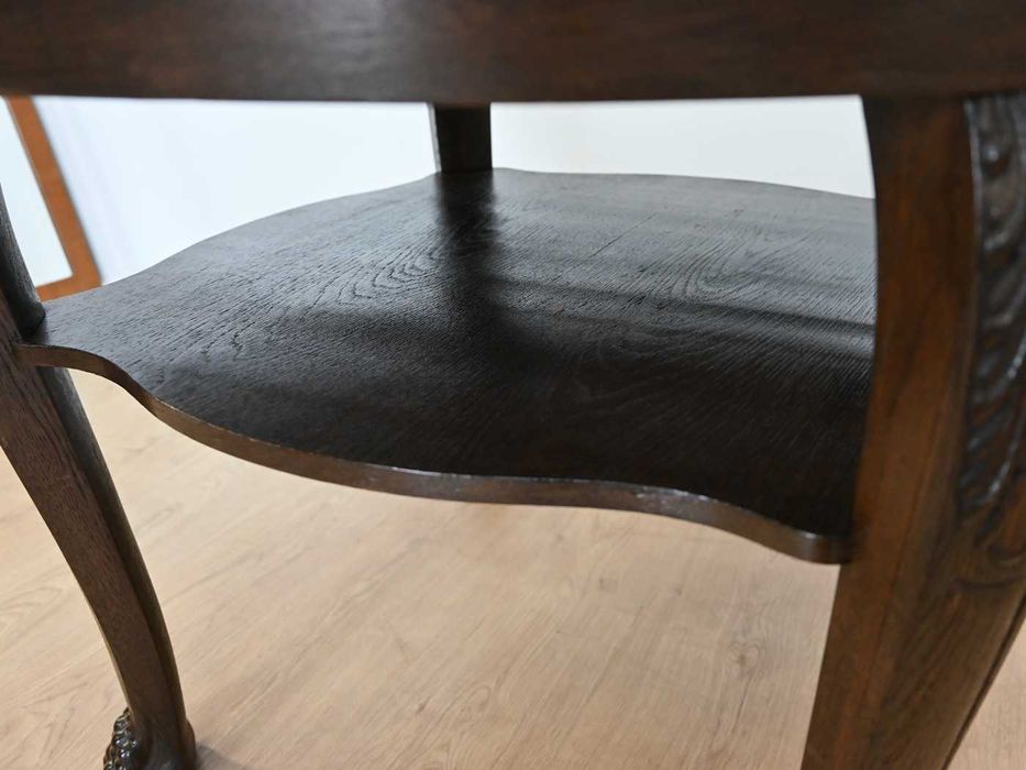 okrągły stolik na lwich łapach 020301