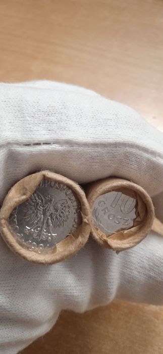 PRL rolka 10+20gr 1981r, 10zł kolumna 1965r,20gr 1949r