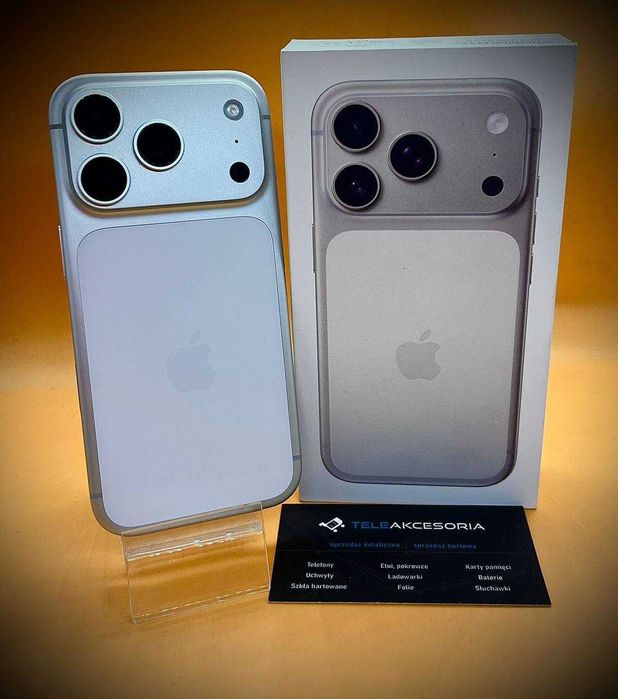 Apple Iphone 17 PRO |256gb |Silver |Bat.100% | JAK NOWY