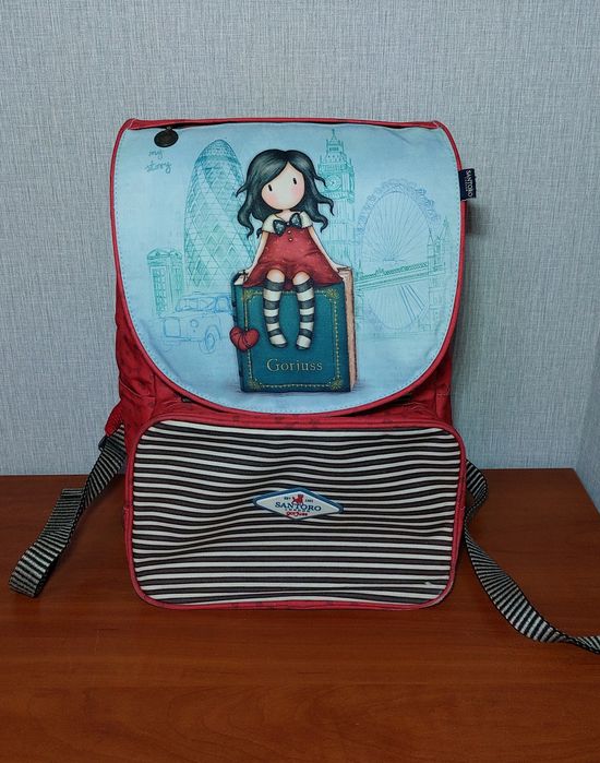 Ортопедический брендовый рюкзак, ранец Santoro Gorjuss. На 1-4 класс.