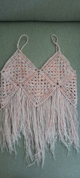 Bluzeczka, top dla dziewczynki rękodzieło . 5-7 lat