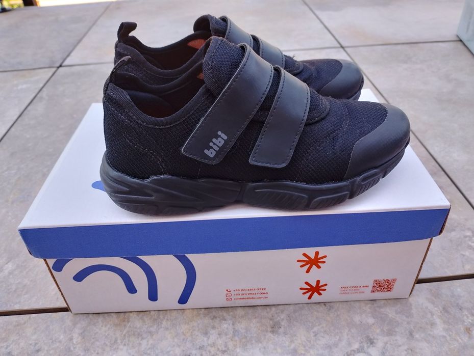 Buty sportowe Bibi Shoes Ever Black wkładka fisioflex  20,8 cm.