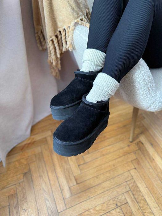 Уггі Ugg Ultra Mini Platform XL Black (36-41)