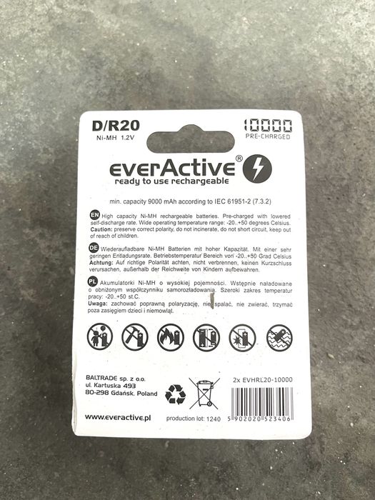 EverActive Rechargeable Batteries505202398735912962