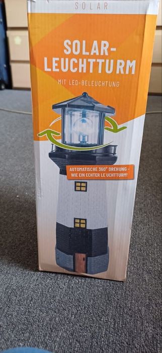 Lampa solarna ogrodowa latarnia morska