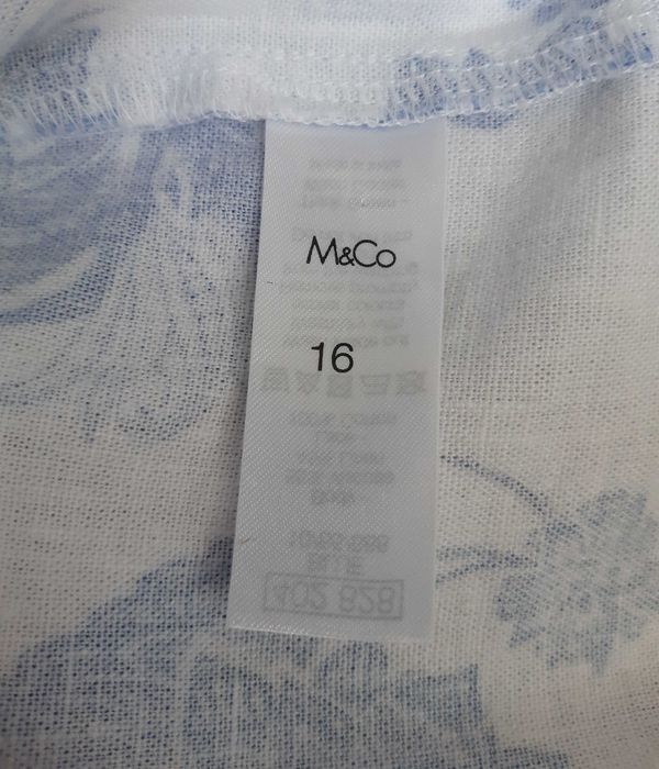 Платье в этно стиле из смесевого льна, лен в принт гжель m&co