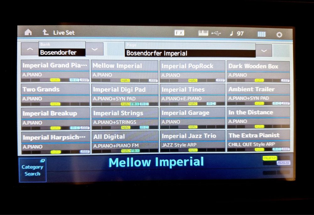 Yamaha Modx 6  presets extra Workstation Sintetizador