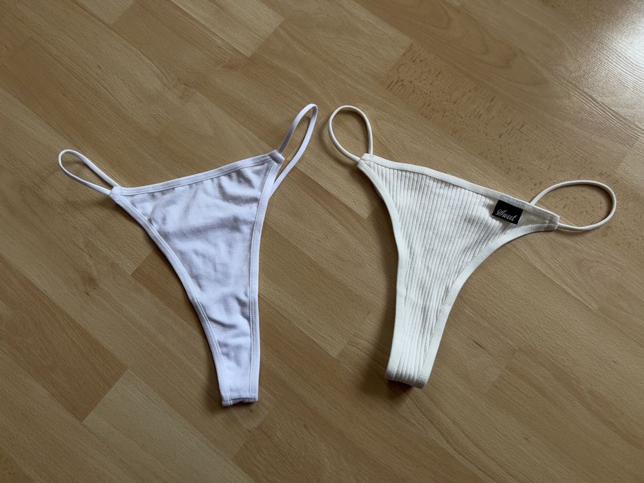 Біленькі жіночі трусики, стрінги 46-48 роз