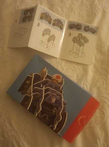 Carro Para Montar Super Mario em Cartão