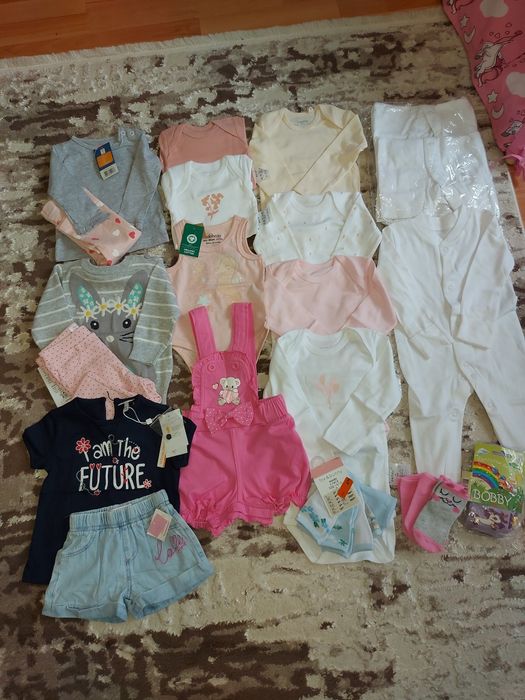 Пакет вещей на девочку от 0до 9мес