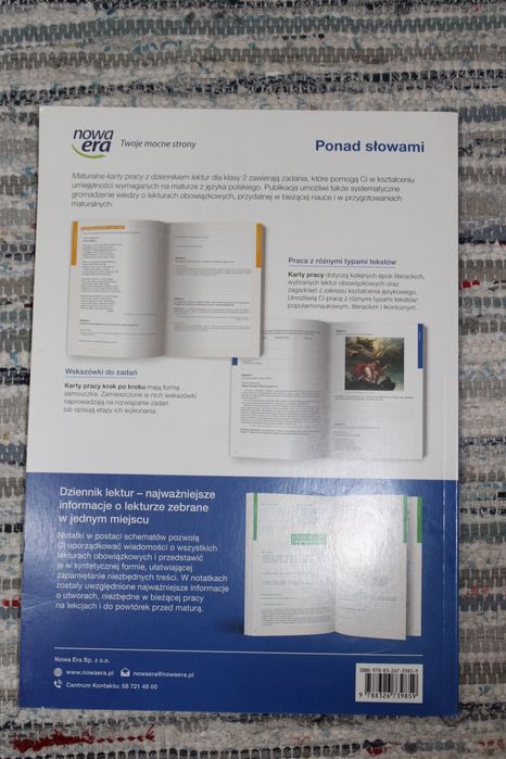 NOWA Maturalne karty pracy z dziennikiem lektur Ponad słowami 2