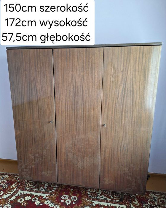 szafa drewniana pojemna vintage