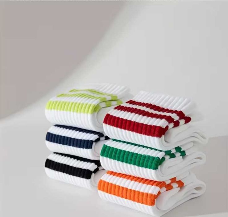 Носки в полоску /10пар 300грн/ високі однотонні білі шкарпетки опт