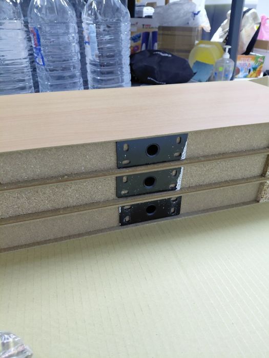 6 parteleiras de aglomerado de madeira