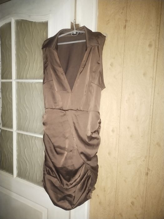 Сукня шовкова шоколадна 42-44р