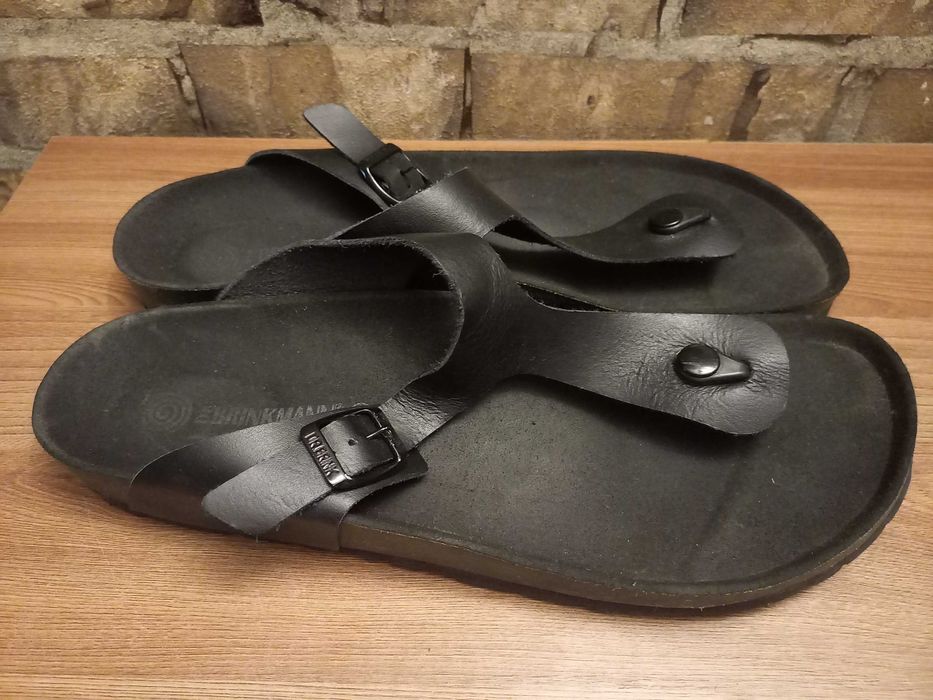 Кожаные шлепки, вьетнамки  флип-флопы Dr. Brinkmann Birkenstock р 47.