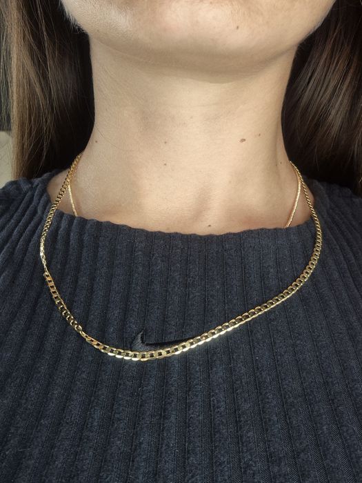 Nowy złoty łańcuszek naszyjnik pancerka p. 585