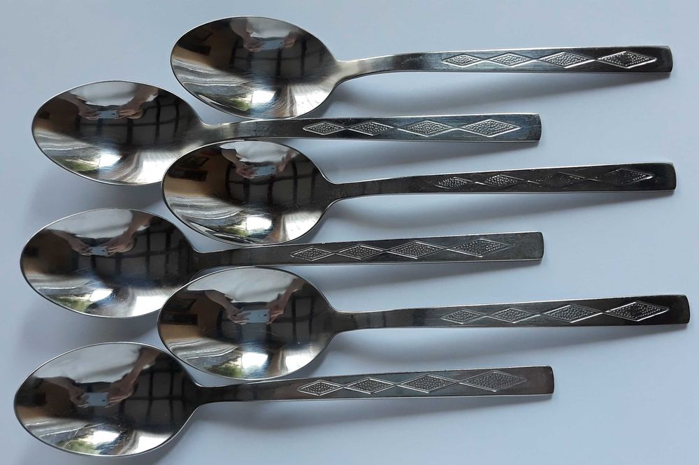 Sztućce PRL: 24 elementy KARO / ROMBY (nr.2), Gerlach