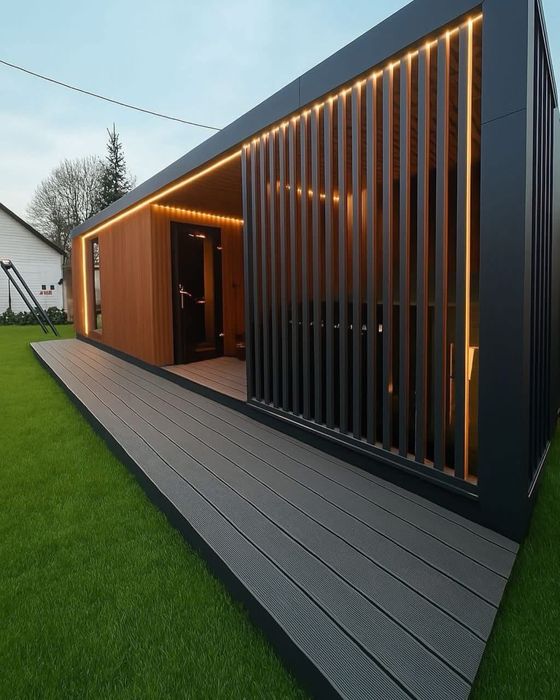 Sauna Balia ogrodowa domowe spa Jacuzzi domek całoroczny inwestycja