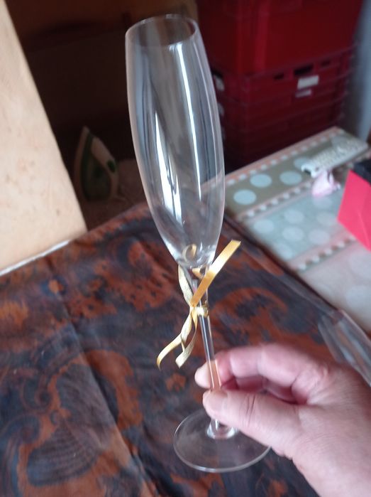 Свадебные бокалы высокие