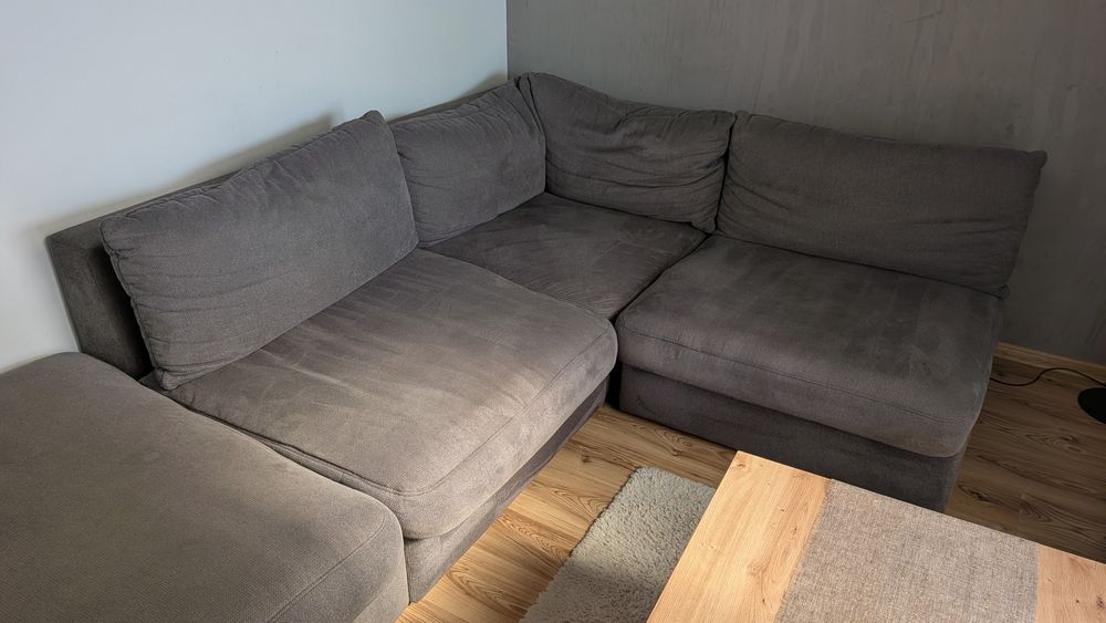 Narożnik modułowy szary duży