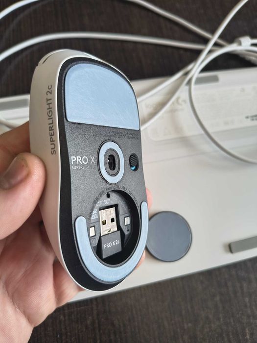 klawiatura+myszka bezprzewodowa BIAŁA Logitech G915 X Lightspeed +Logitech G Pro X Superlight 2C Perfekcyjny stan !