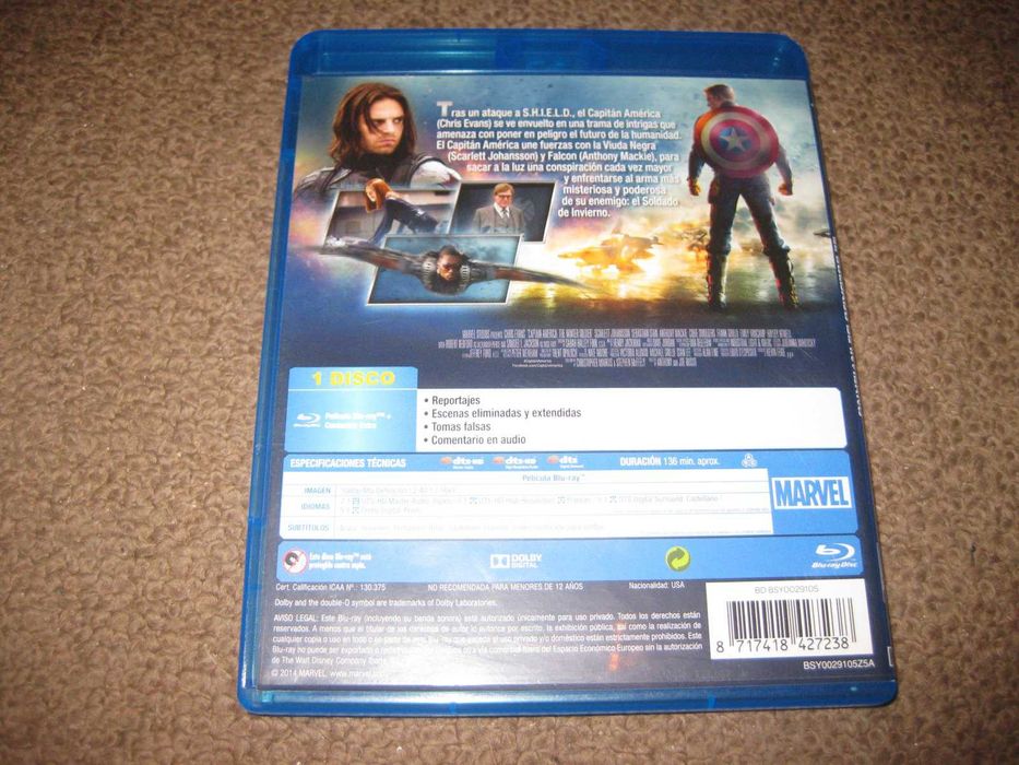 Blu-Ray "Capitão América: O Soldado do Inverno" com Chris Evans