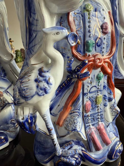 Conjunto decorativo - Fu Lu Shou - Prosperidade, Fortuna e Longevidade