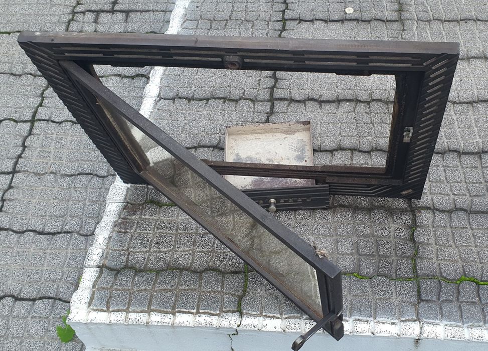 Fachada frente lareira ideal para fechar lareira aberta