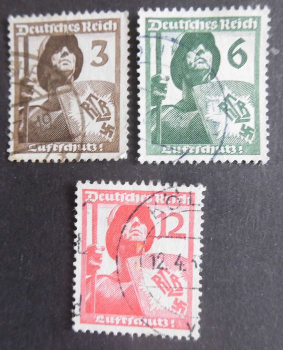 Selos Alemanha Nazi 1933/45- Série Completa Militar c/ Suástica