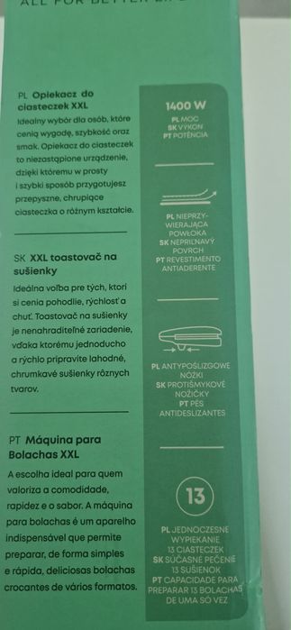 Opiekacz do ciasteczek XXL
