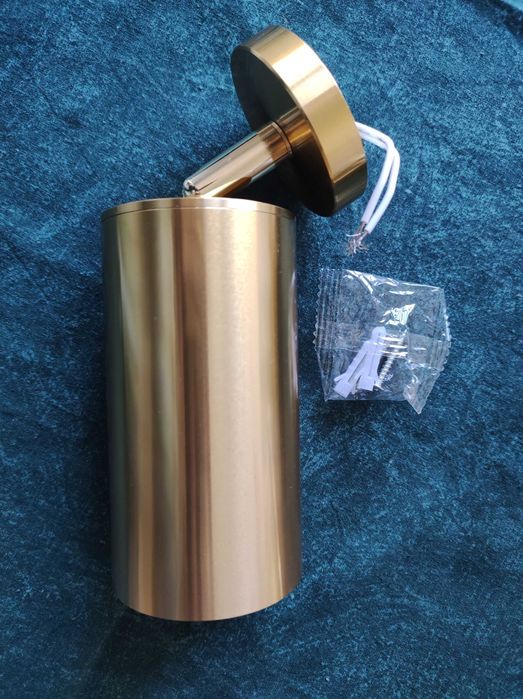 3 Candeeiros led dourados Novos 360°