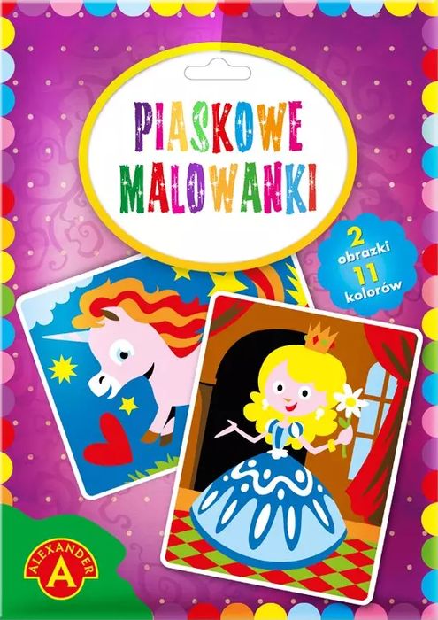 Piaskowe malowanki. Księżniczka i jednorożec. Alexander