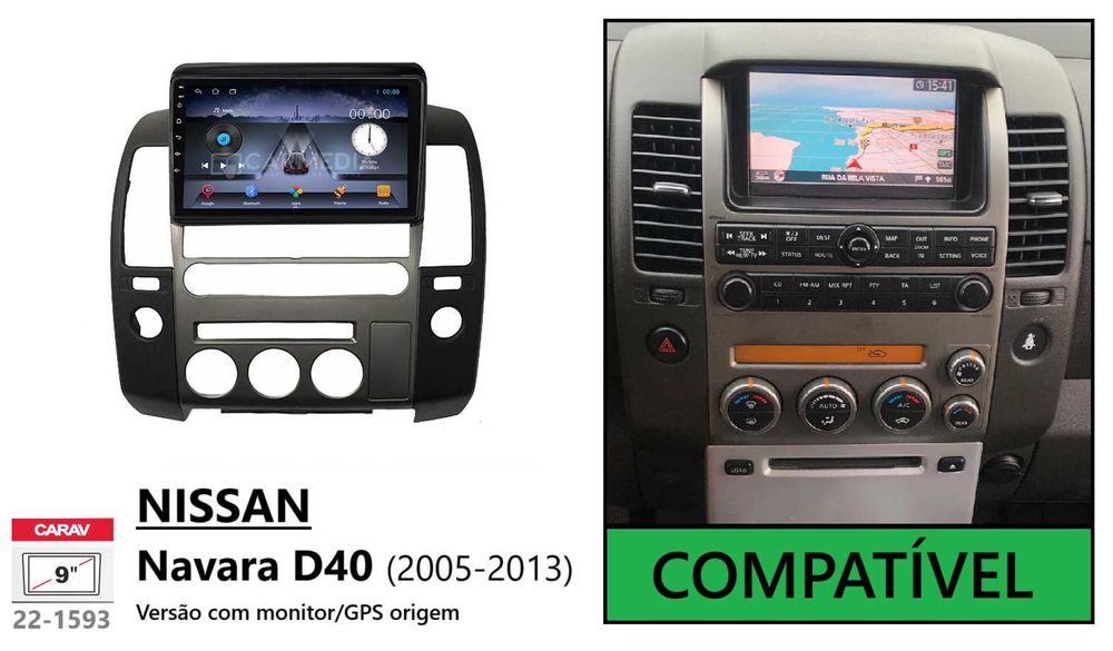 Rádio 2DIN • Nissan NAVARA • D40 / D23 / NP300 • Android 4+64GB