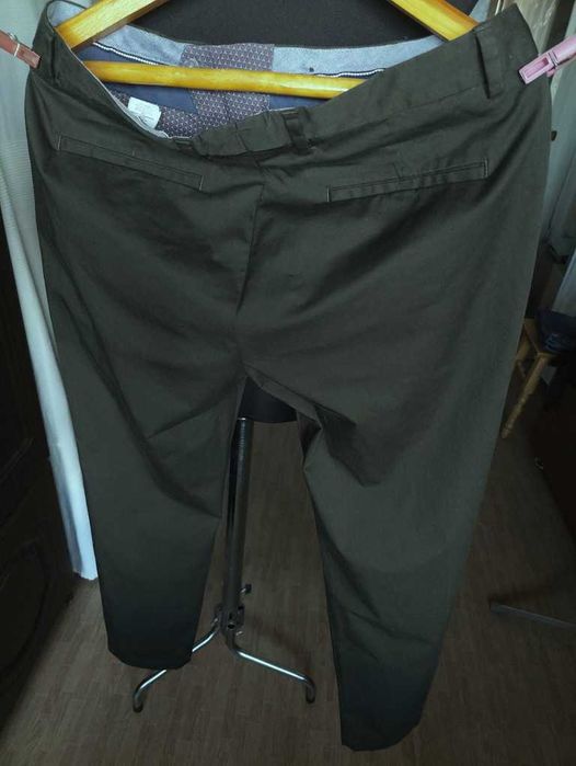 Джинсы (chino T.M.lewin United Kingdom w34 stretch dark green.