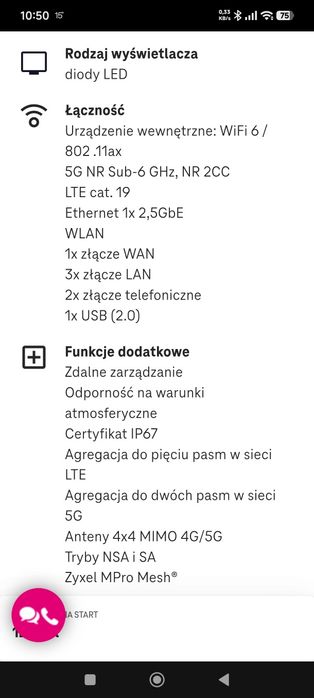 Router z anteną zewnętrzną SIM wifi 6