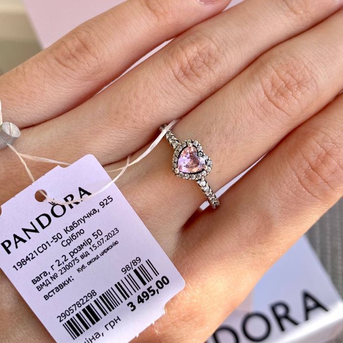 Каблучка Пандора оригінальне кольцо Pandora новая срібло Пандора