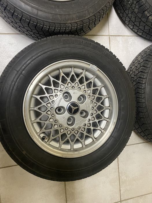 Jantes 15” 5x112 com aba Rial Mercedes w124 w201 190 com pneus