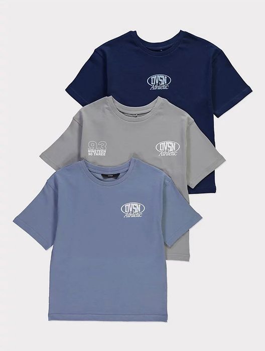 140 146 George 3pak zestaw koszulek tshirt koszulka bawełniana nadruk