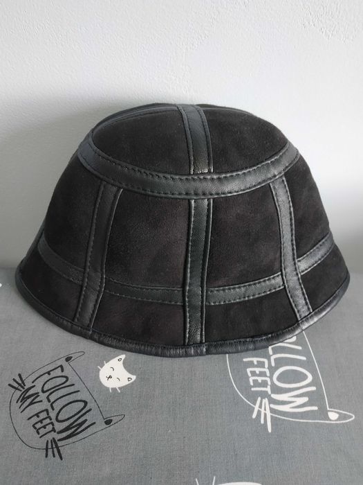 Панама мужская из натуральной овчины. Цигейка