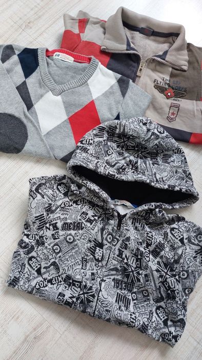 H&m, Esprit zestaw bluzy, chłopiec 122/128