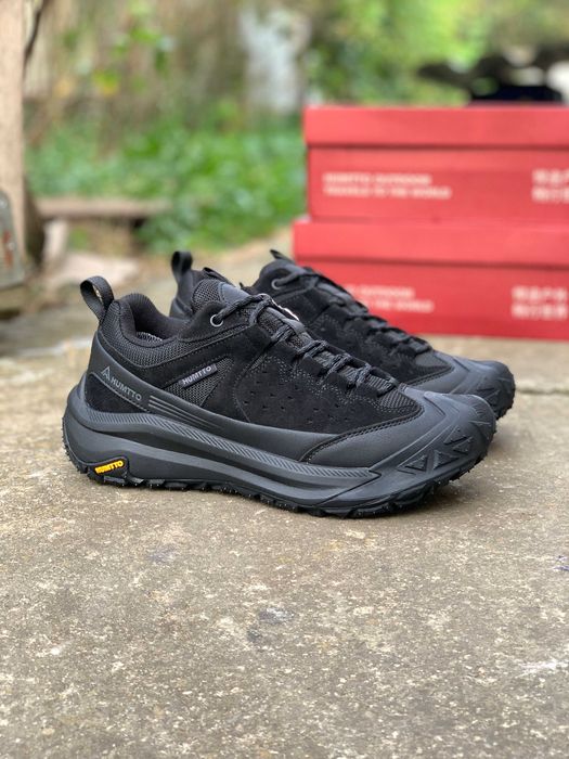 Теплі чоловічі кросівки Humtto 371081A3 All Black (41-46) — водостійкі, фліс, осінь-зима | Хумтто