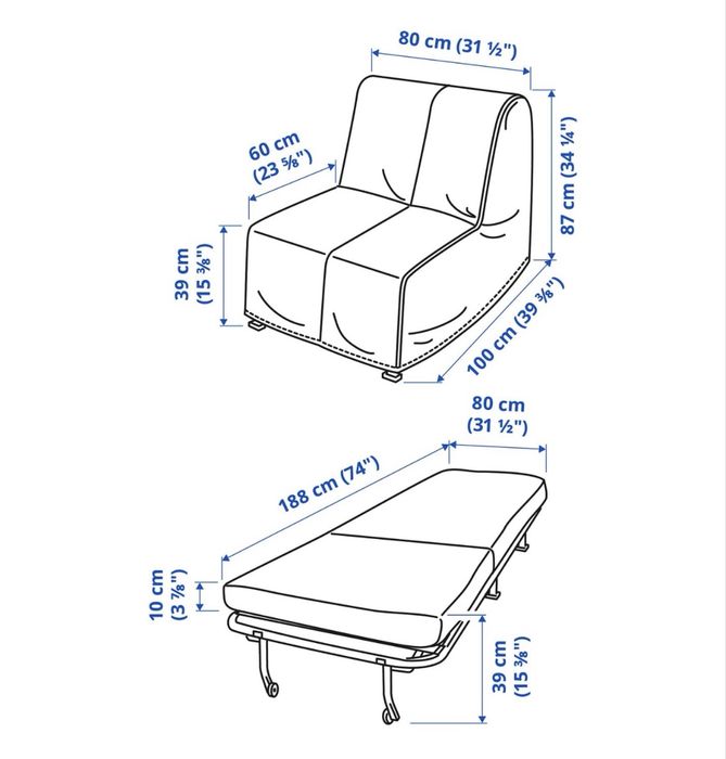 poltrona-cama LYCKSELE IKEA