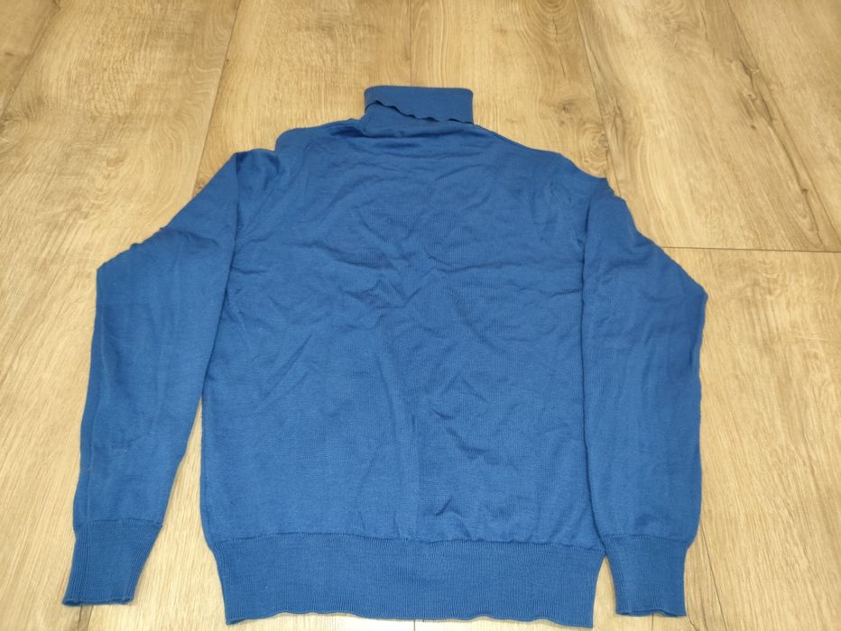 Sweter golf wełniany Essebi Milano włoski M 38 L 40 kardigan bluzka