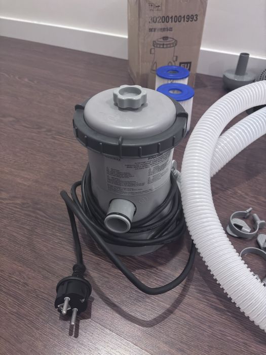 Conjunto filtragem piscina – bomba + mangueiras + filtros